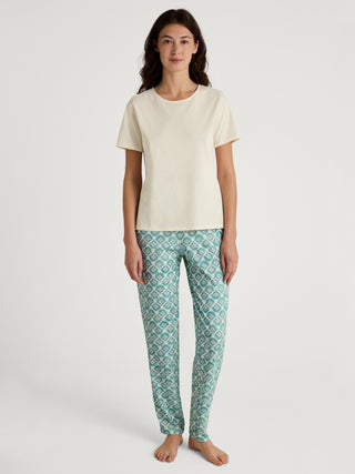 DAMEN Shirt kurzarm, charm cream