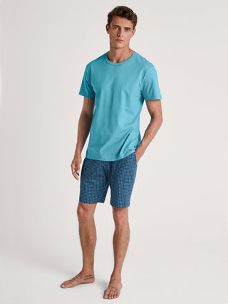 HERREN T-Shirt, bright blue