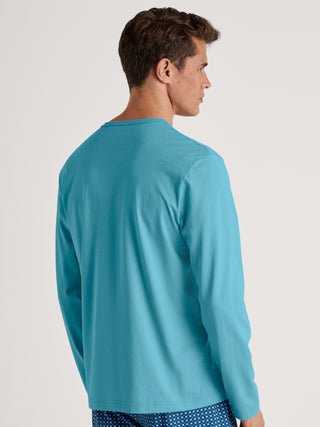 HERREN Shirt langarm, bright blue