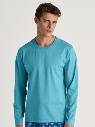 HERREN Shirt langarm, bright blue