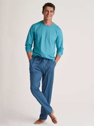 HERREN Shirt langarm, bright blue