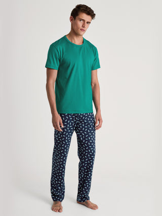 HERREN T-Shirt, pond green