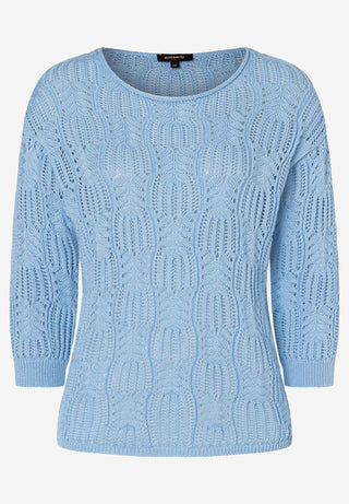 Ajour Pullover  hellblau  Frühjahrs-Kollektion