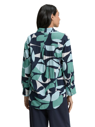 Oversize Bluse mit Muster