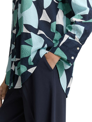 Oversize Bluse mit Muster