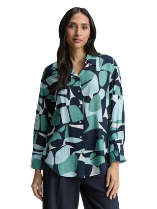 Oversize Bluse mit Muster