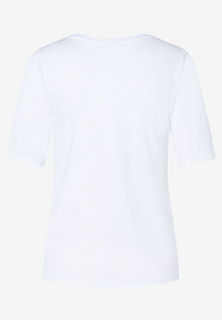 T-Shirt mit Foil-Print  weiß  Frühjahrs-Kollektion