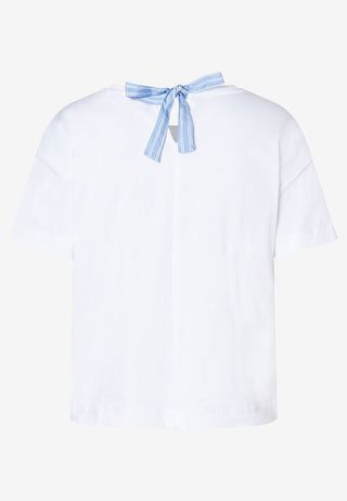 T-Shirt mit Blumen-Applikation  Frühjahrs-Kollektion