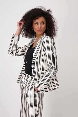 Blazer, schwarz gemustert