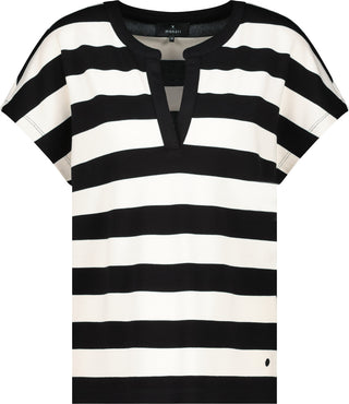 Sweatshirt, schwarz Ringel