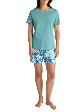 DAMEN Pyjama kurz, ice green