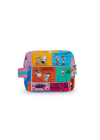 Peanuts Cosmetictäschchen aus robuster Baumwolle mit Snoopy-Comic-Print