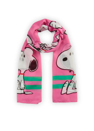 Peanuts Schal aus recyceltem Polyester mit Snoopy-Print
