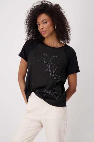 T-Shirt, schwarz