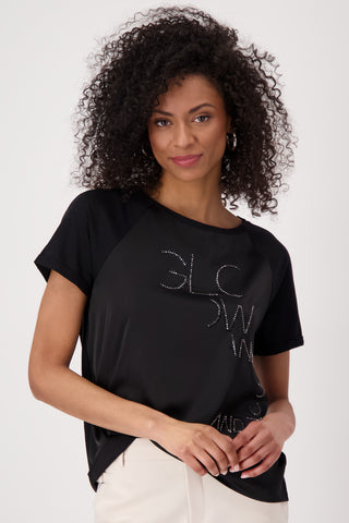 T-Shirt, schwarz