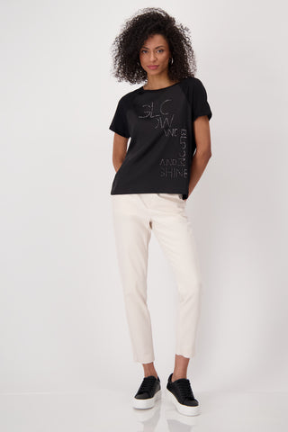 T-Shirt, schwarz