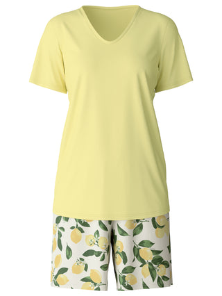 DAMEN Pyjama kurz, pineapple