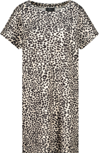 Kleid, coffee bean gemustert