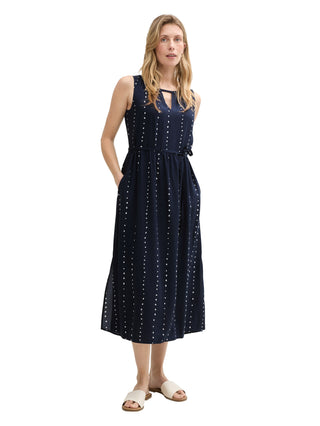 Maxi-Kleid mit Eingriffstaschen