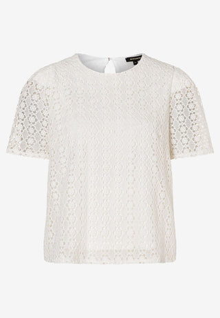 Spitzenbluse  ecru  Sommer-Kollektion