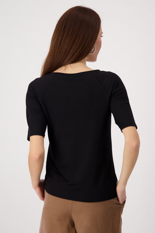 T-Shirt, schwarz