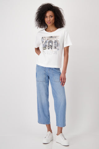 T-Shirt, cream