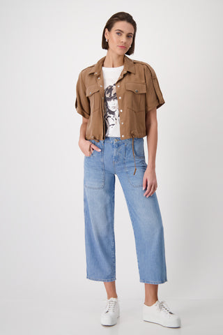 Bluse, brandy