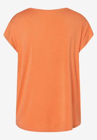 Shirt mit Satinfront  smooth melon  Sommer-Kollektion