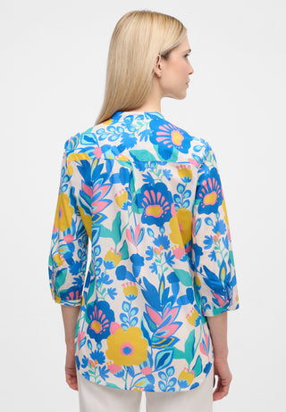 Bluse Leinwandgewebe 3/4-Arm