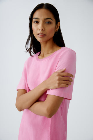 Kleid Leinen-Baumwollpatch