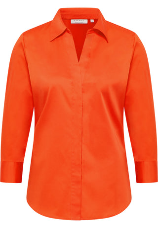 Satin Shirt Bluse Satingewebe 3/4-Arm
