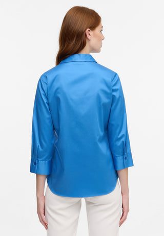 Satin Shirt Bluse Satingewebe 3/4-Arm