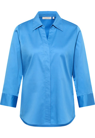 Satin Shirt Bluse Satingewebe 3/4-Arm