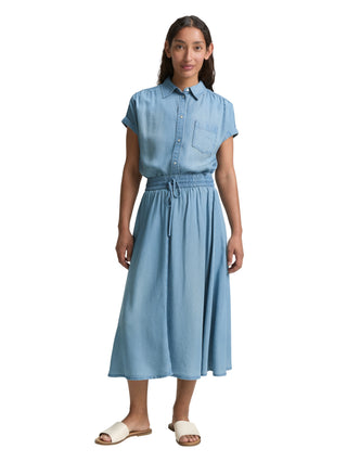 High Waist Midi-Rock