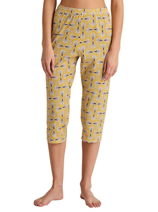 DAMEN Hose 3/4, ray flower yellow