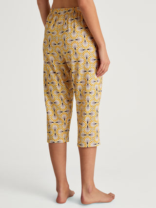 DAMEN Hose 3/4, ray flower yellow