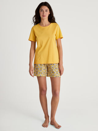 DAMEN Shorts, ray flower yellow