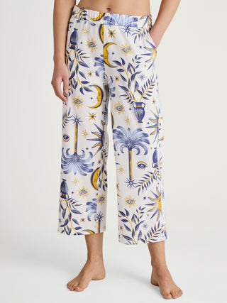 DAMEN Hose 7/8, charm cream