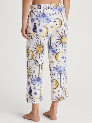 DAMEN Hose 7/8, charm cream