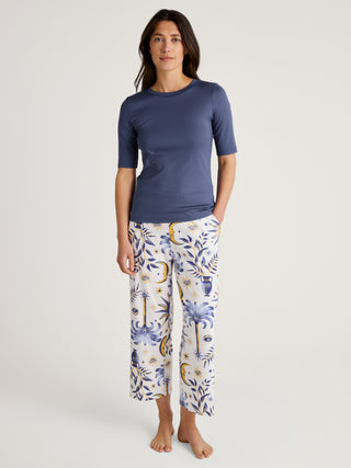 DAMEN Hose 7/8, charm cream