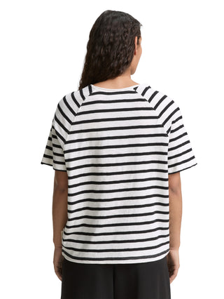 Raglan T-Shirt mit Streifenmuster