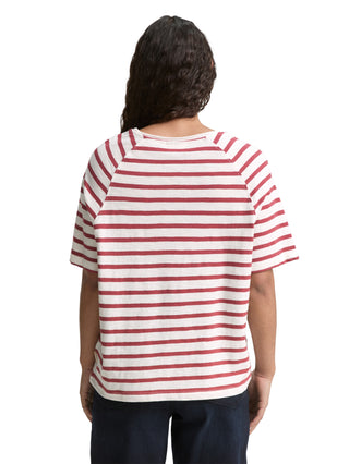 Raglan T-Shirt mit Streifenmuster