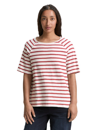 Raglan T-Shirt mit Streifenmuster