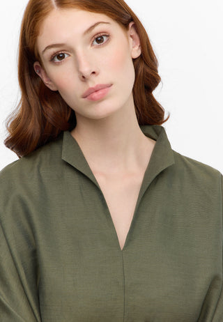 Linen Shirt Bluse Leinen Kurzarm