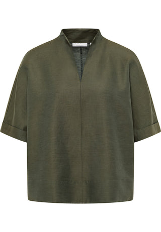 Linen Shirt Bluse Leinen Kurzarm
