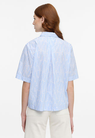 Bluse Popeline Kurzarm