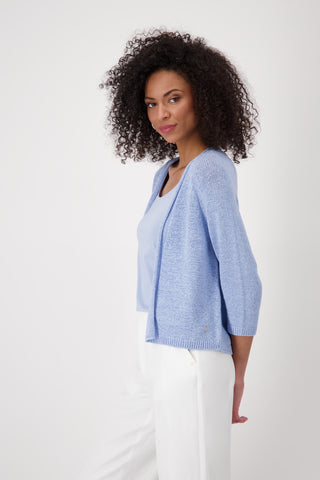 Strickjacke, blue sky