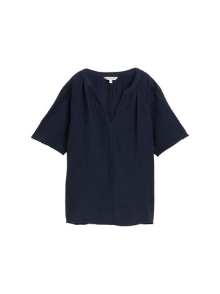 Musselin Bluse mit Struktur