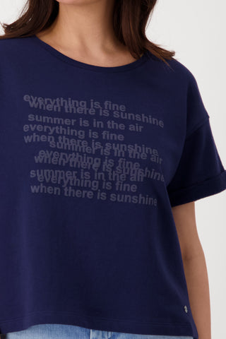 T-Shirt, navy blue