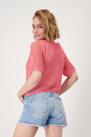 Pullover, coral pink